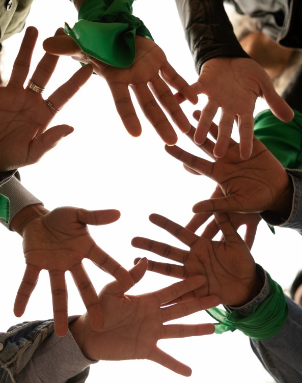 Young people participating in a programme